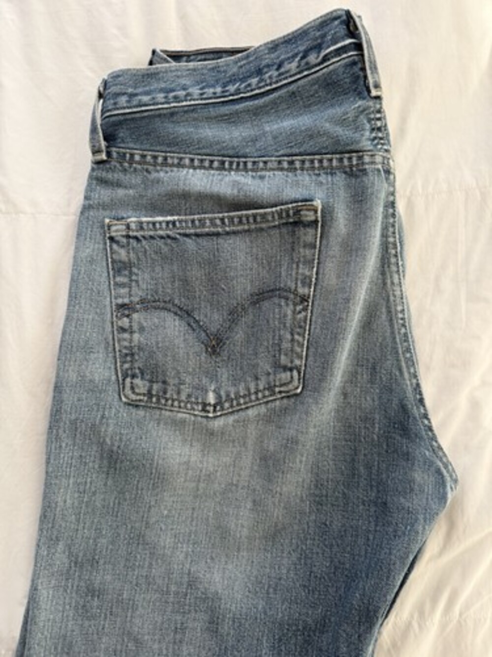 Levis 501 upcycled Custom Plaid Patchwork Denim Jeans 33x31 Grunge Y2K 90s - Picture 11 of 12